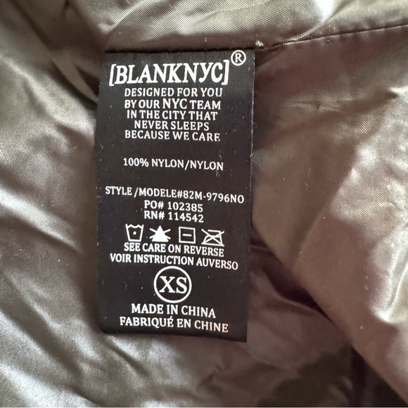 BLANK NYC Olive Green Lightweight Utility Packable Rain Jacket Oversized Size XS - Picture 4 of 13